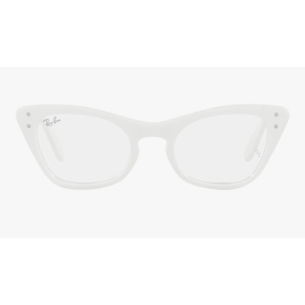 Ray-Ban Kids RY9099V Miss Burbank Cat Eye Glasses White Demo Lenses + Case NWT